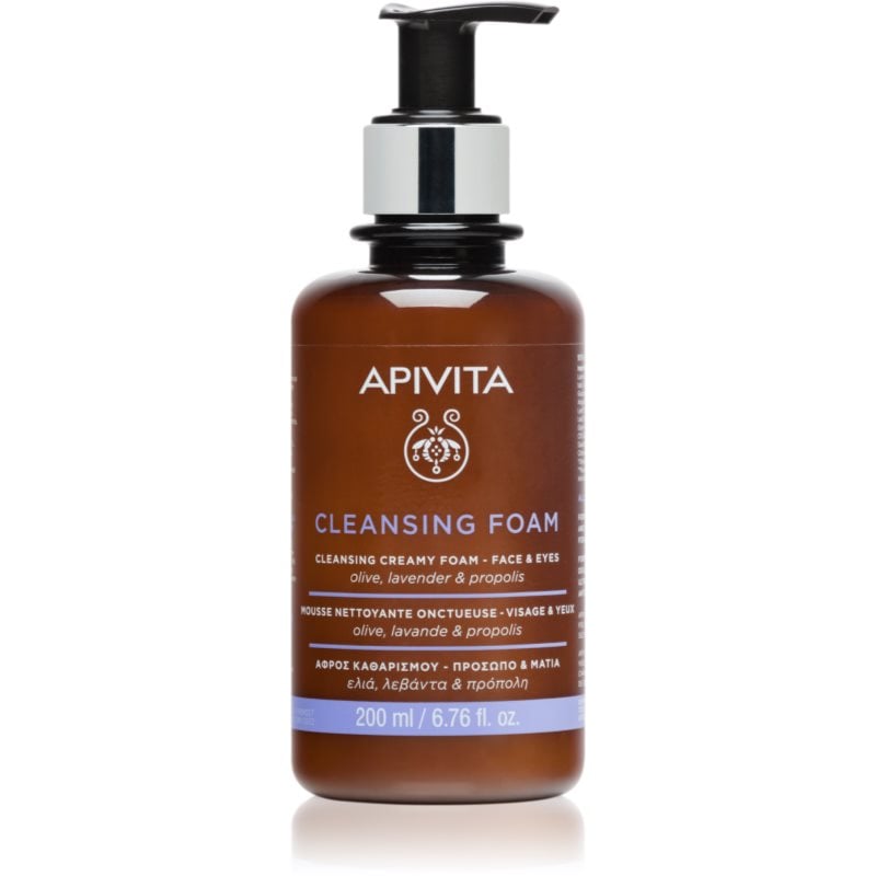 Apivita Cleansing Foam Face & Eyes почистваща пяна-крем за лице и очи