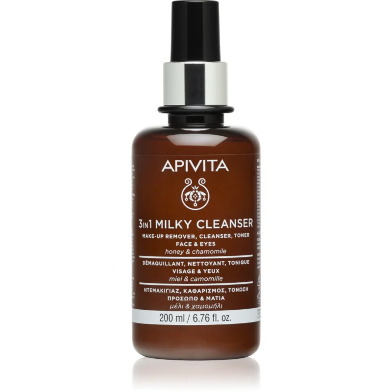 Apivita Cleansing Milk Face & Eyes почистващо мляко 3 в 1 за лице и очи - Грижа за лице - Сравни цени от 1 магазин с безплатна доставка