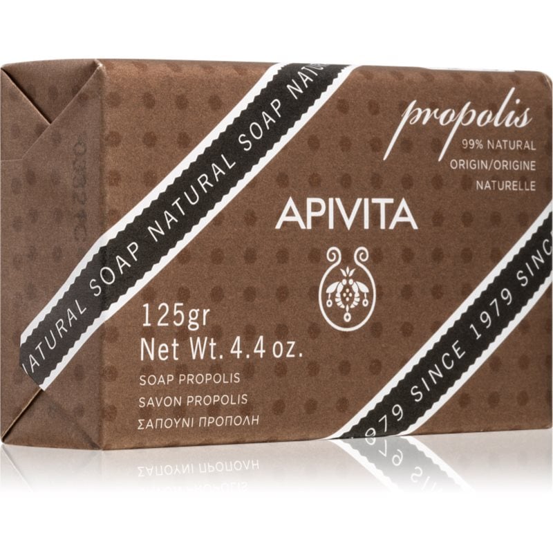 Apivita Natural Soap Propolis почистващ твърд сапун