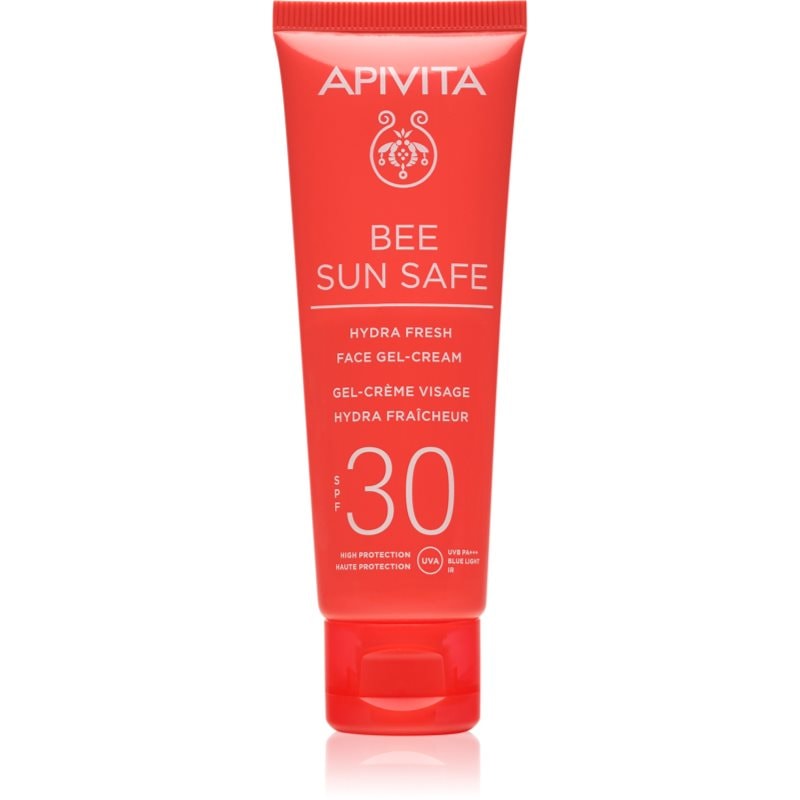 Apivita Apivita Bee Sun Safe Hydra Fresh Face Gel-Cream SPF30 хидратиращ гел крем SPF 30 - Унисекс парфюм 50мл - Сравни цени от 1 магазин с безплатна доставка