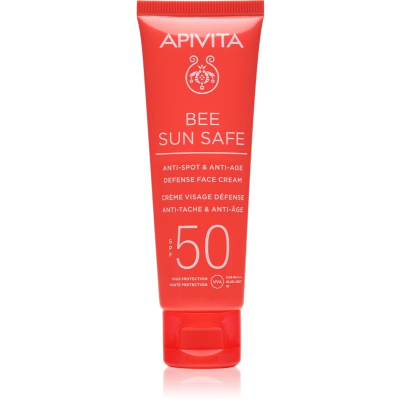 Apivita Bee Sun Safe Anti-Spot and Anti-Age Face Cream SPF 50 защитен крем против стареене на кожата SPF 50 - Грижа за лице - Сравни цени от 1 магазин с безплатна доставка