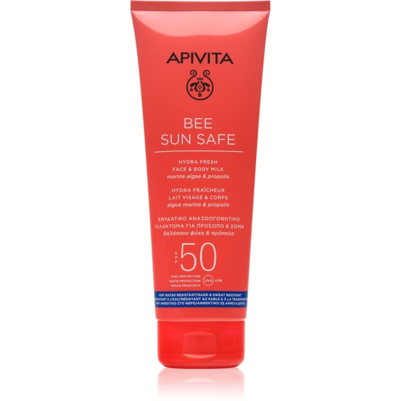 Apivita Bee Sun Safe Hydra Fresh Milk SPF50 слънцезащитен лосион за лице и тяло SPF 50