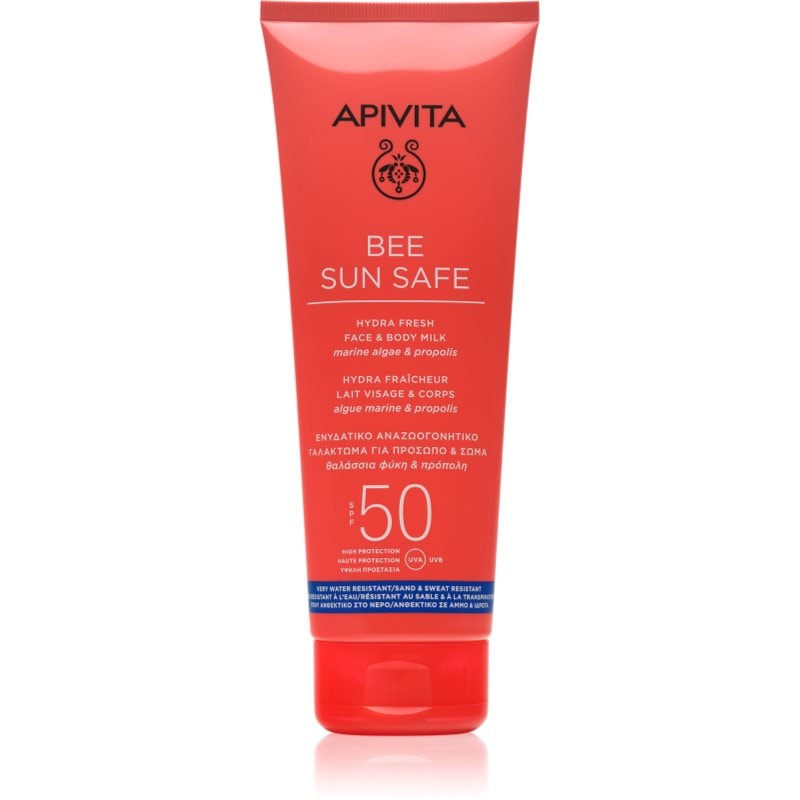Apivita Bee Sun Safe Hydra Fresh Milk SPF50 слънцезащитен лосион за лице и тяло SPF 50 - Грижа за тяло - Сравни цени от 1 магазин с безплатна доставка