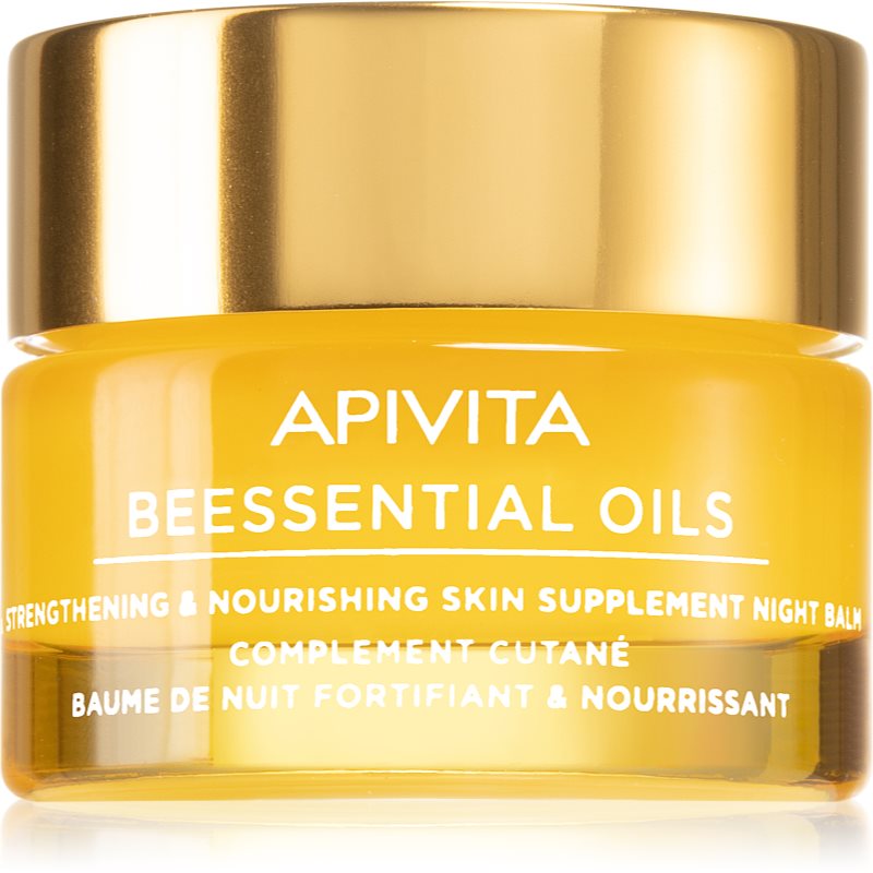 Apivita Beessential Oils Strengthening & Nourishing Night Balm нощен балсам за лице за подхранване и хидратация - Грижа за лице - Сравни цени от 1 магазин с безплатна доставка