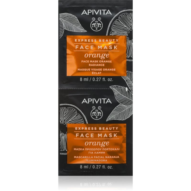 Apivita Express Beauty Radiance Face mask Orange освежаваща маска за лице 2x