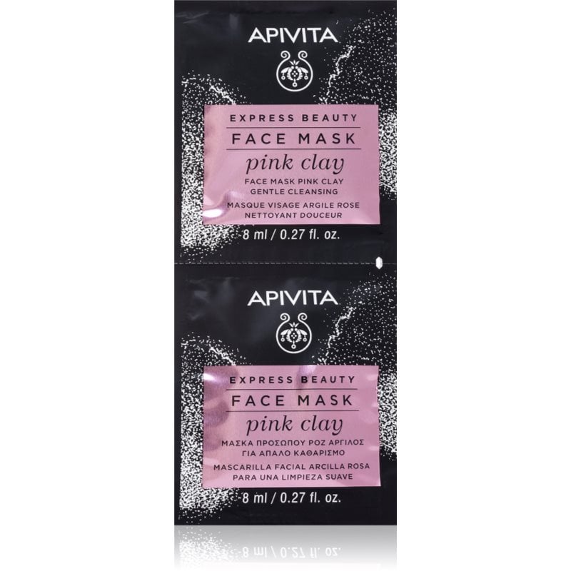 Apivita Express Beauty Cleansing Face Mask Pink Clay почистваща маска за лице 2x