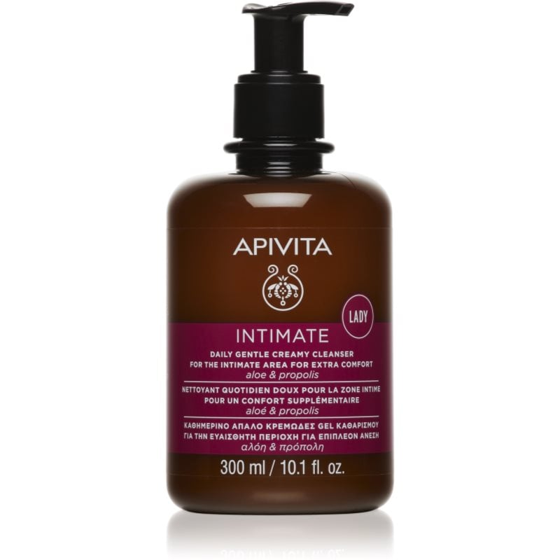 Apivita Intimate Lady Creamy Cleanser нежен гел за интимна хигиена за ежедневна употреба