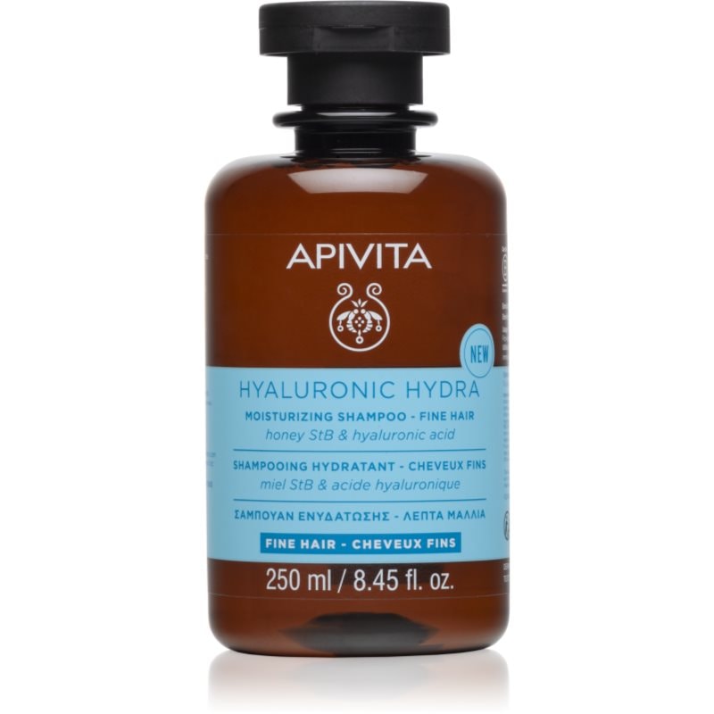Apivita Apivita Hyaluronic Hydra Fine Hair Moisturizing Shampoo хидратиращ шампоан за фина коса - Унисекс парфюм 250мл - Сравни цени от 1 магазин с безплатна доставка
