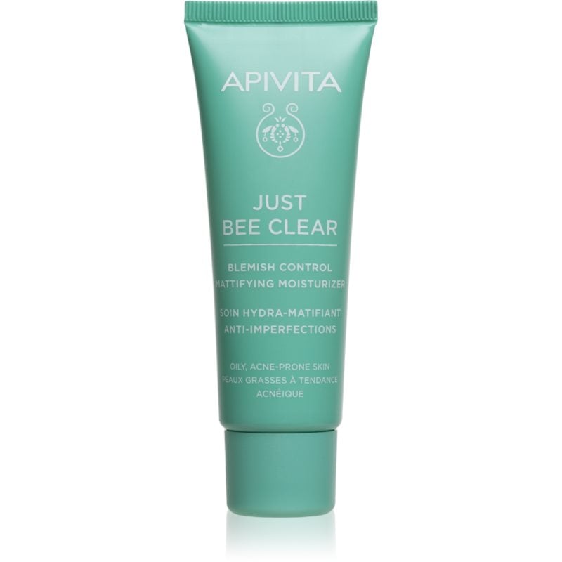 Apivita Just Bee Clear Blemish Control Moisturizer хидратиращ крем за лице с ниацинамид