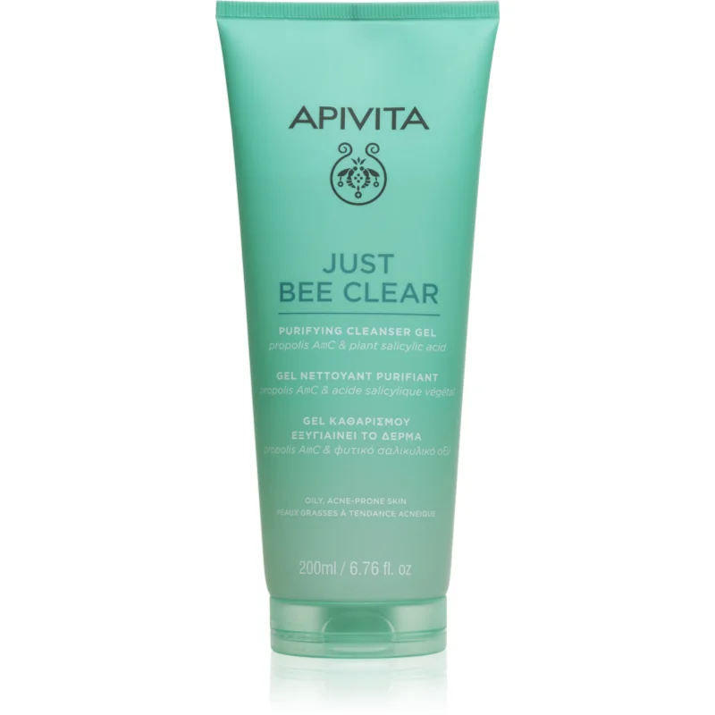 Apivita Just Bee Clear Purifying Cleanser Gel почистващ гел за лице против акне - Грижа за лице - Сравни цени от 1 магазин с безплатна доставка