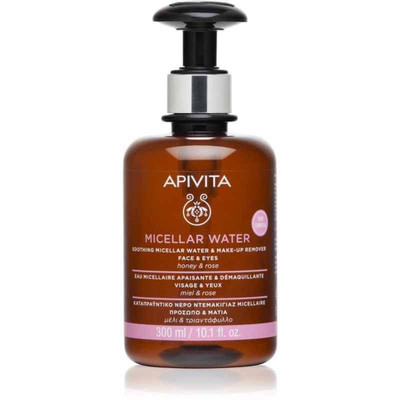 Apivita Cleansing Micellar Water успокояваща мицеларна вода за лице и очи