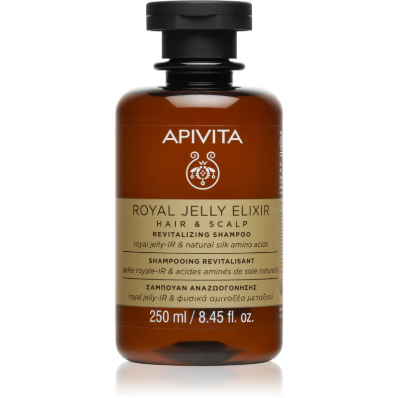 Apivita Royal Jelly Elixir Revitalizing Shampoo ревитализиращ шампоан против признаците на стареене на косата