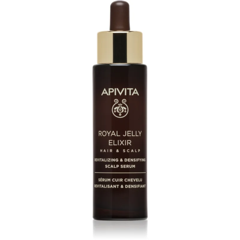 Apivita Royal Jelly Elixir Revitalizing & Densifying Scalp Serum ревитализиращ серум за скалпа - Грижа за коса - Сравни цени от 1 магазин с безплатна доставка