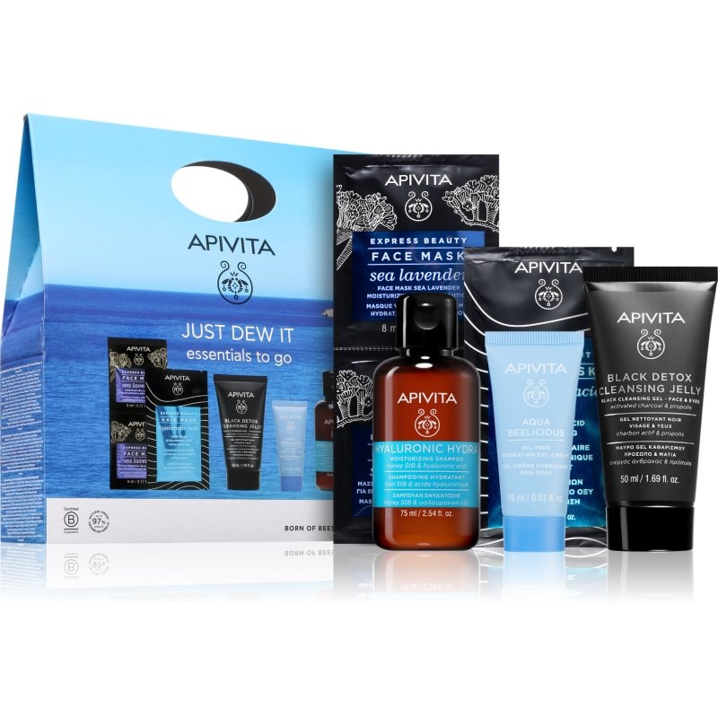 Apivita Just Dew It Set комплект за пътуване за интензивна хидратация - Комплект - Сравни цени от 1 магазин с безплатна доставка