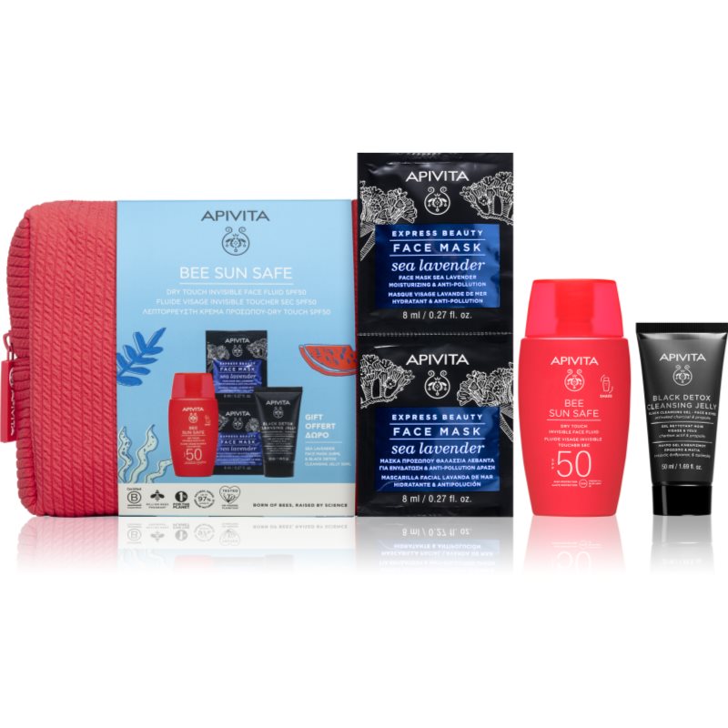 Apivita Bee Sun Safe Dry Touch Gift Set подаръчен комплект за тен SPF 50 - Комплект - Сравни цени от 1 магазин с безплатна доставка