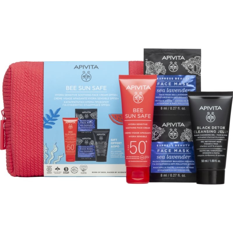 Apivita Bee Sun Safe Hydra Sensitive Gift Set подаръчен комплект SPF 50+ - Комплект - Сравни цени от 1 магазин с безплатна доставка
