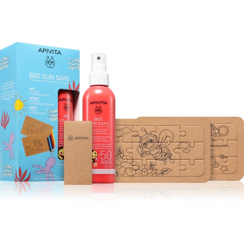 Apivita Bee Sun Safe Kids Gift Set подаръчен комплект за тен SPF 50 - Комплект - Сравни цени от 1 магазин с безплатна доставка
