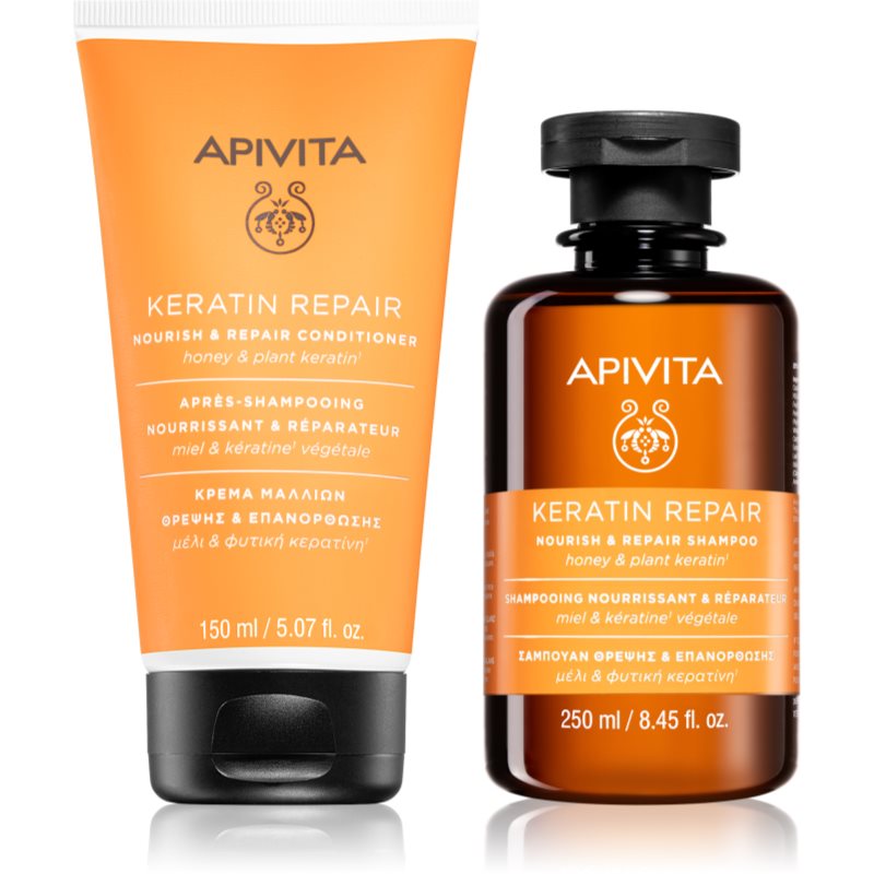 Apivita Keratin Repair Duo комплект за подхранване и хидратация - Комплект - Сравни цени от 1 магазин с безплатна доставка