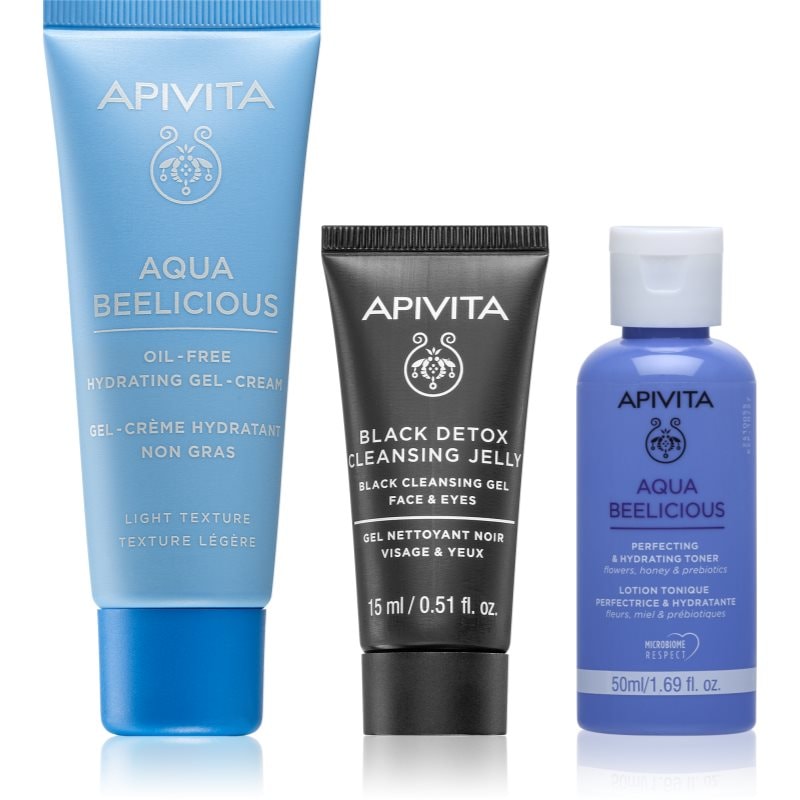 Apivita Aqua Beelicious Hydrating & Refreshing Routine Set комплект за грижа за лицето за освежаване и хидратация - Комплект - Сравни цени от 1 магазин с безплатна доставка