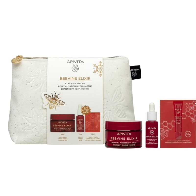 Apivita Beevine Elixir Gift Pouch (with Light Cream) подаръчен комплект за стягане на кожата - Комплект - Сравни цени от 1 магазин с безплатна доставка