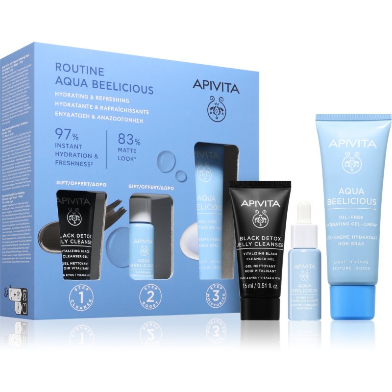 Apivita Aqua Beelicious Hydrating & Refreshing Routine Set комплект за интензивна хидратация - Комплект - Сравни цени от 1 магазин с безплатна доставка