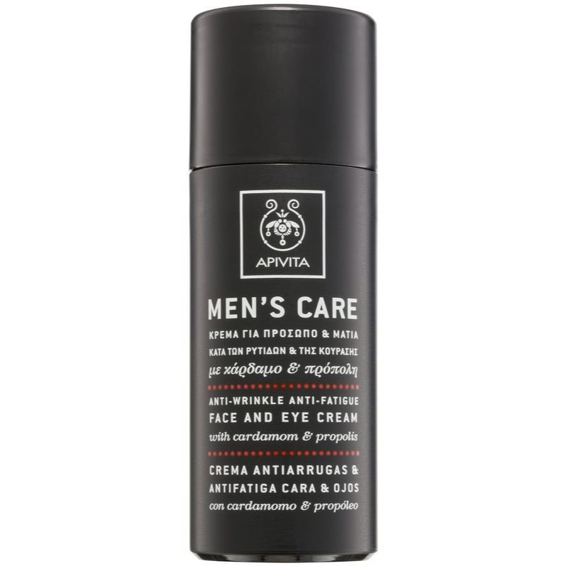 Apivita Men's Care Anti-Wrinkle Anti-Fatigue Face and Eye Cream крем против бръчки за лице и очи - Грижа за лице - Сравни цени от 1 магазин с безплатна доставка