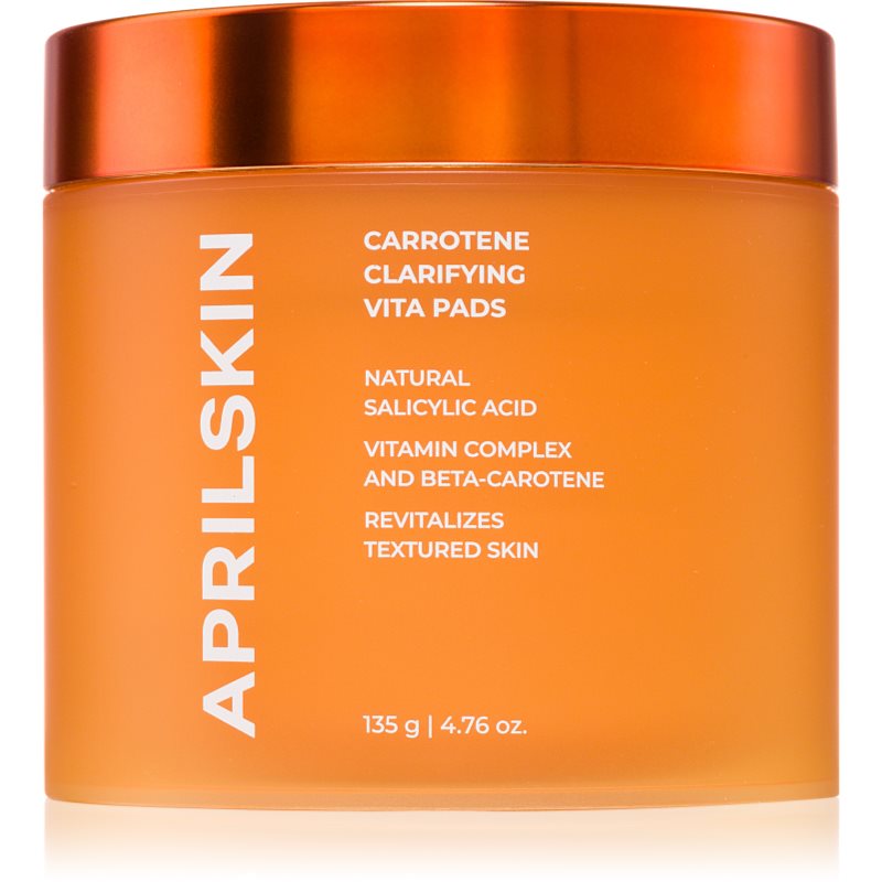 APRILSKIN Carrotene Clarifying Vita Pads почистващи тампони за мазна кожа склонна към акне - Грижа за лице - Сравни цени от 1 магазин с безплатна доставка