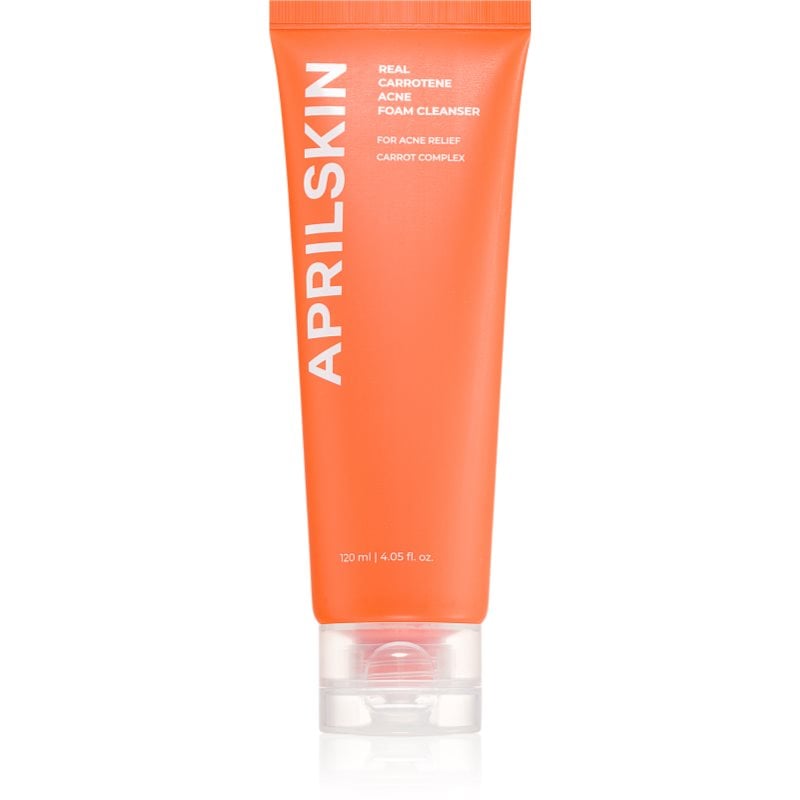 APRILSKIN Real Carrotene Acne Foam Cleanser дълкопочистваща пяна за кожа с акне