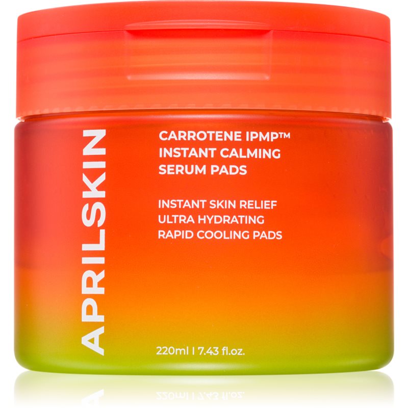 APRILSKIN Carrotene IPMP Instant Calming Serum Pads почистващи тампони с успокояващ ефект - Грижа за лице - Сравни цени от 1 магазин с безплатна доставка