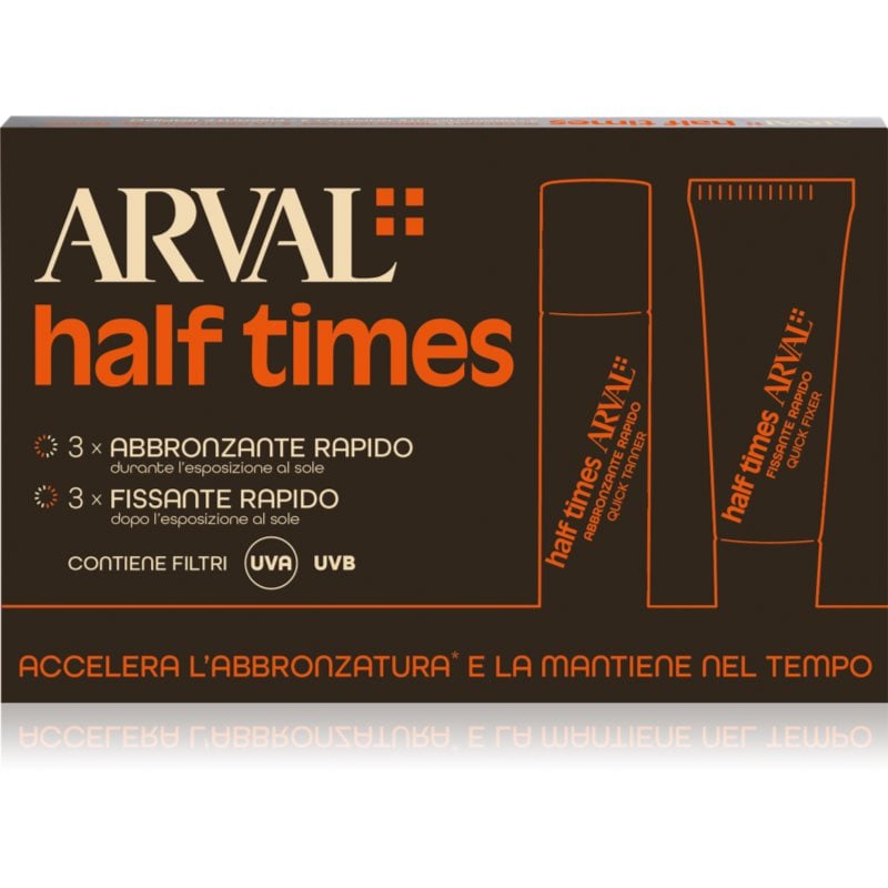 Arval Half Times Fast Tanning Bottle + Tube Set защитно олио за ускоряване на тена