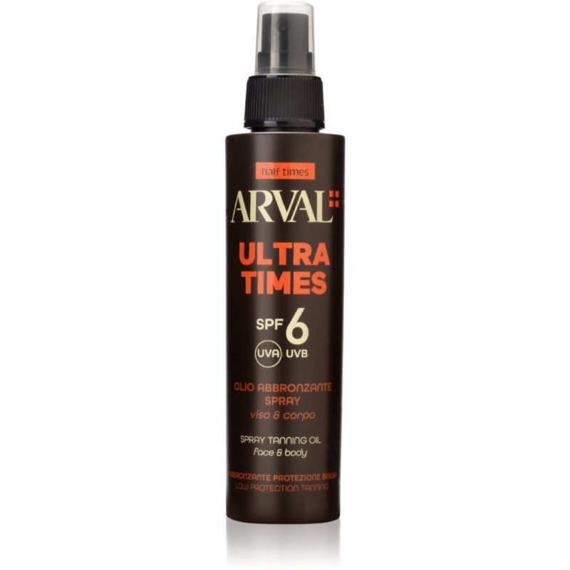 Arval Arval Half Times Ultra Times SPF 6 слънцезащитно олио за лице и тяло - Унисекс парфюм 125мл - Сравни цени от 1 магазин с безплатна доставка