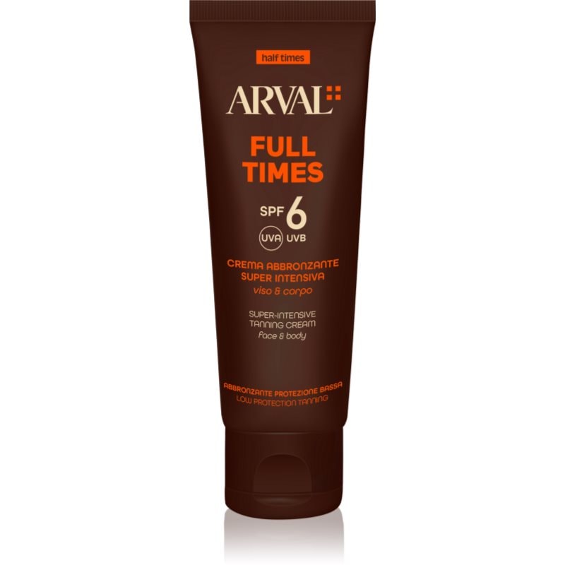 Arval Arval Half Times Super-Intensive Tanning Cream слънцезащитен крем за интензивен загар - Унисекс парфюм 150мл - Сравни цени от 1 магазин с безплатна доставка