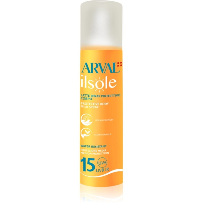 Arval IlSole Protective Body Milk Spray SPF 15 слънцезащитен лосион в спрей - Грижа за тяло - Сравни цени от 1 магазин с безплатна доставка