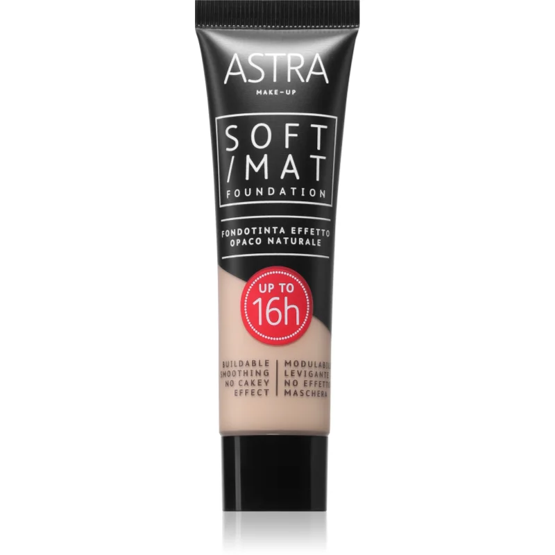 Astra Make-up Soft Mat Foundation лек фон дьо тен - Грим - Сравни цени от 1 магазин с безплатна доставка