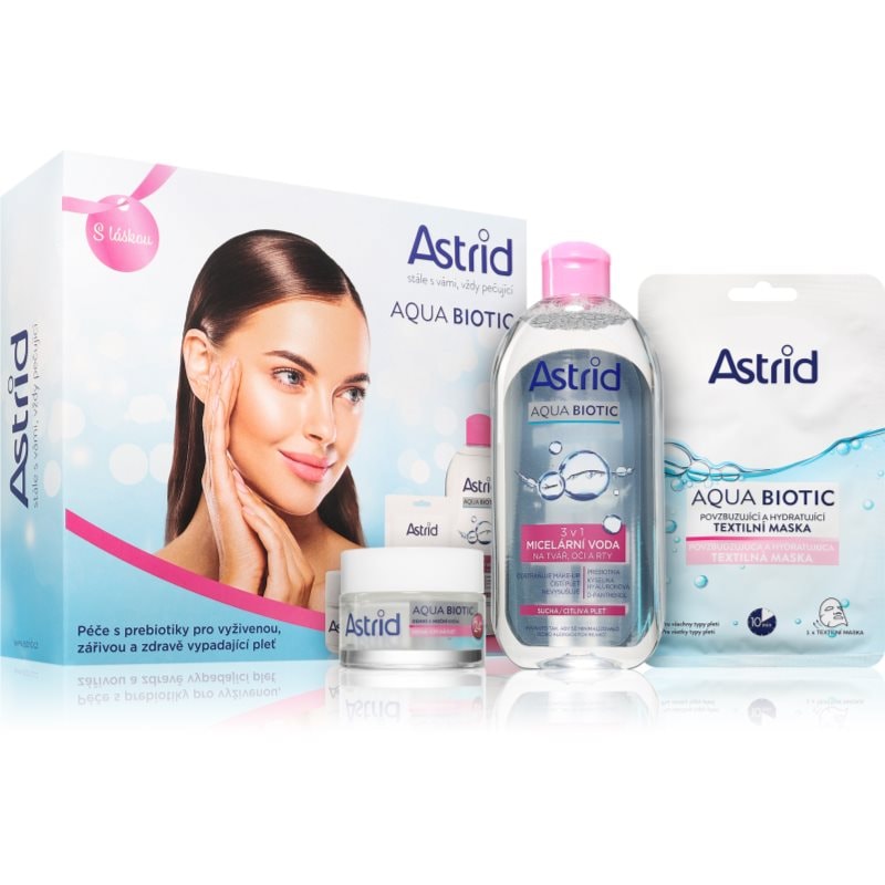 Astrid Aqua Biotic Tripack подаръчен комплект за перфектна кожа - Комплект - Сравни цени от 1 магазин с безплатна доставка