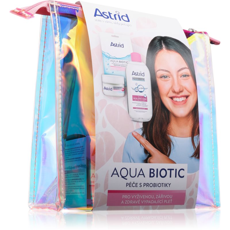 Astrid Aqua Biotic Set подаръчен комплект за чувствителна кожа на лицето - Комплект - Сравни цени от 1 магазин с безплатна доставка