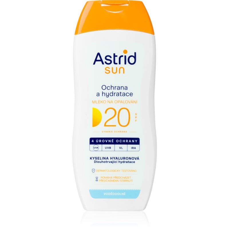 Astrid Sun мляко за загар SPF 20 с висока UV защита
