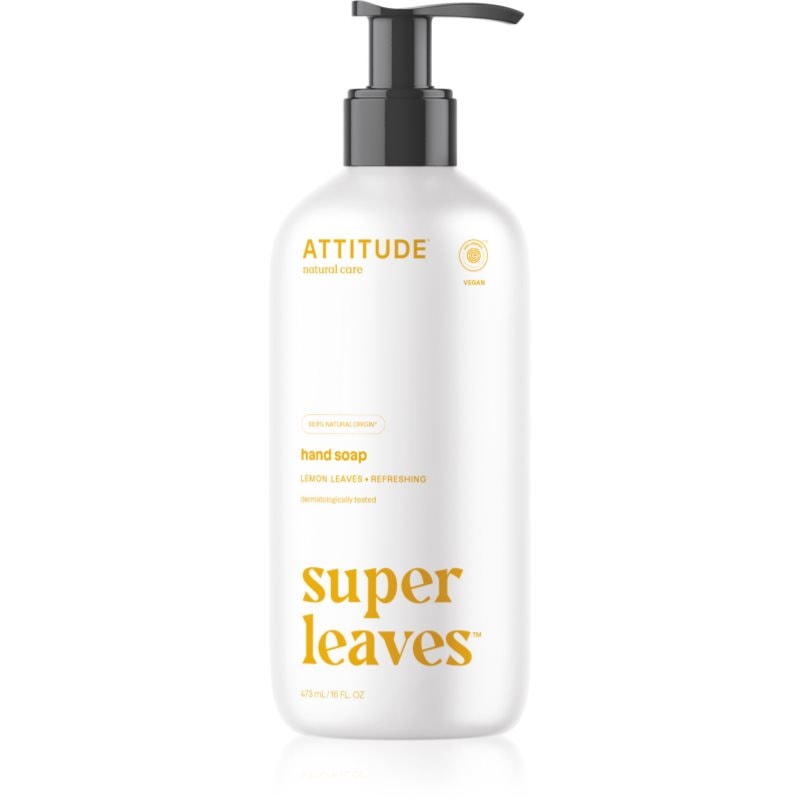 Attitude Super Leaves Lemon течен сапун за ръце - Грижа за тяло - Сравни цени от 1 магазин с безплатна доставка