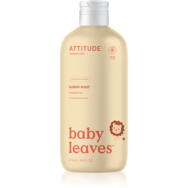 Attitude Baby Leaves Pear Nectar пяна за вана за деца