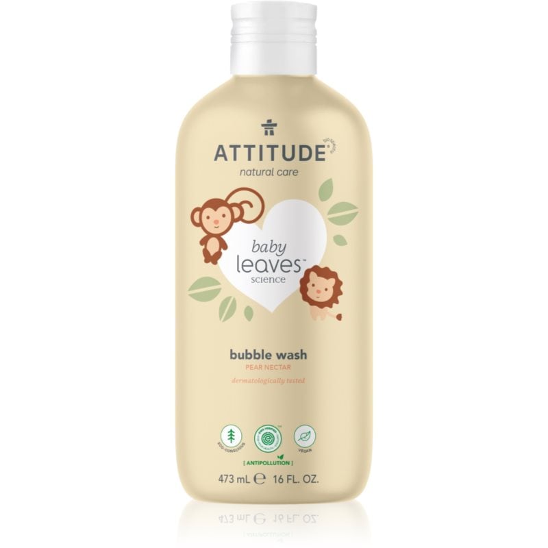 Attitude Baby Leaves Pear Nectar пяна за вана за деца