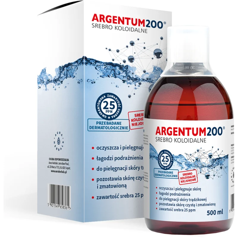 Aura Herbals Argentum 200 Collodial Silver 25 ppm тоник с колоидно сребро - Грижа за лице - Сравни цени от 1 магазин с безплатна доставка
