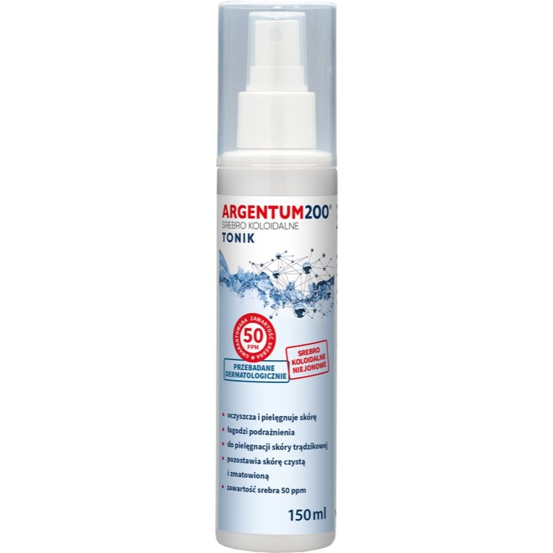 Aura Herbals Argentum 200 Collodial Silver 50 ppm почистващ тоник с колоидно сребро - Грижа за лице - Сравни цени от 1 магазин с безплатна доставка