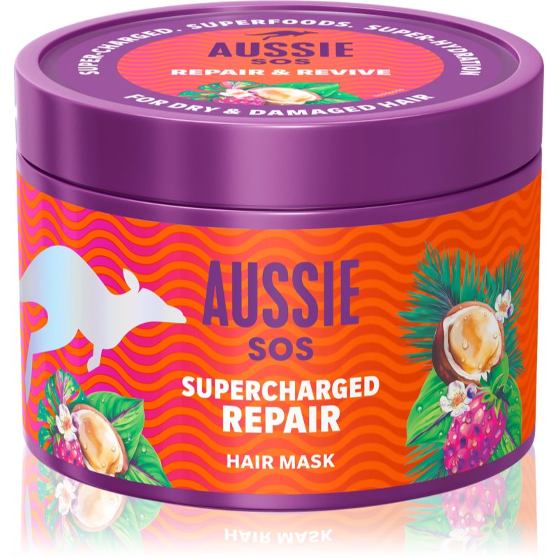 Aussie Aussie SOS Supercharged Repair маска за коса - Унисекс парфюм 500мл - Сравни цени от 1 магазин с безплатна доставка