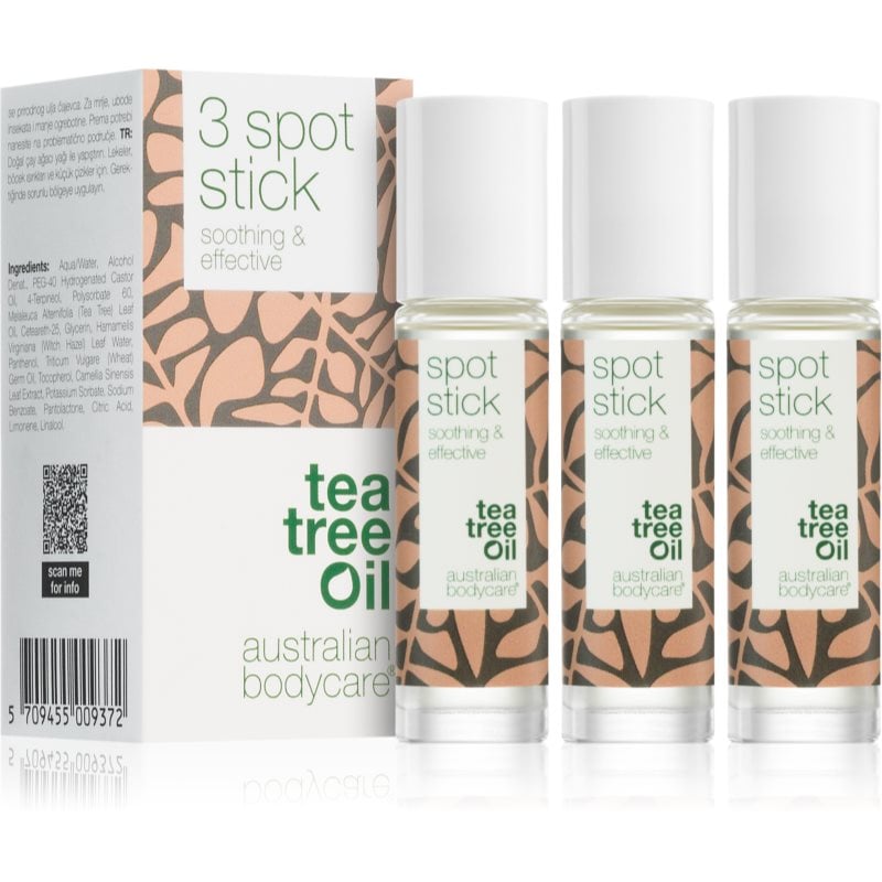 Australian Bodycare Tea Tree Oil тичинка за кожа с акне 3x