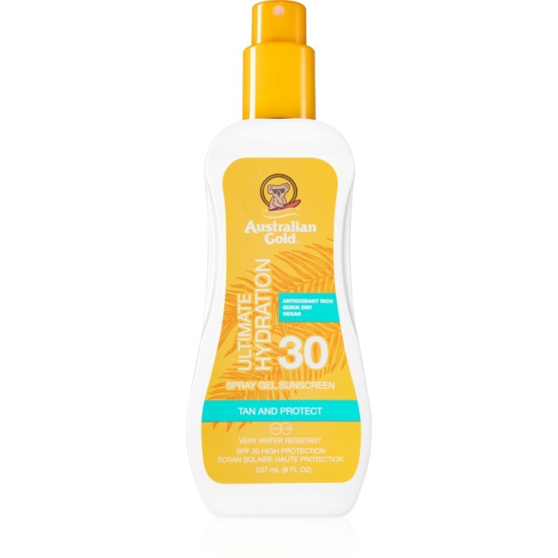 Australian Gold Spray Gel Sunscreen защитен спрей SPF 30 - Грижа за тяло - Сравни цени от 1 магазин с безплатна доставка