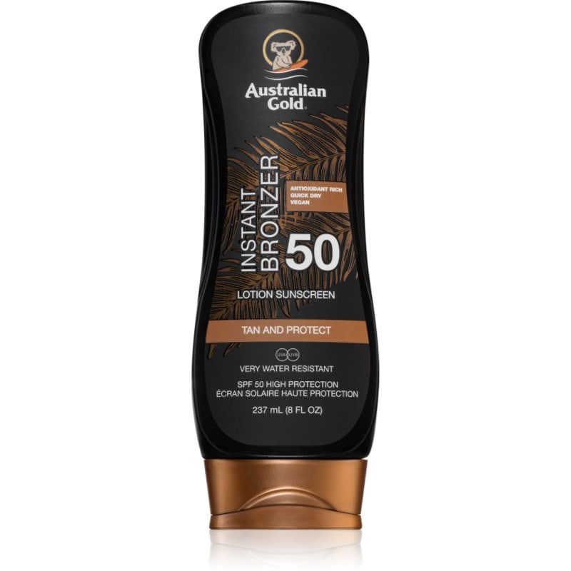 Australian Gold Lotion With Bronzer защитна грижа против слънчеви лъчи с бронзър SPF 50