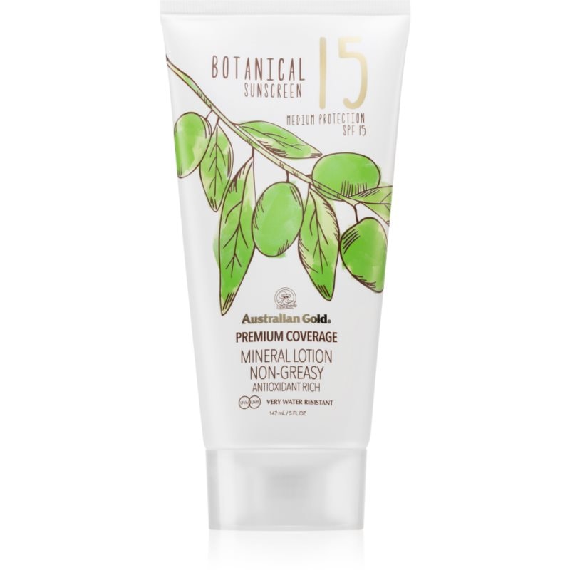 Australian Gold Botanical защитен крем против слънчеви лъчи SPF 15 - Грижа за тяло - Сравни цени от 1 магазин с безплатна доставка