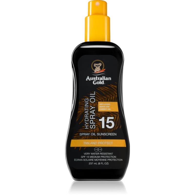 Australian Gold Spray Oil Sunscreen олио спрей за тяло SPF 15