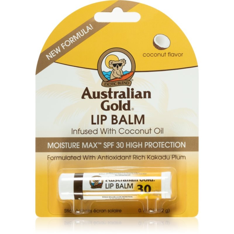 Australian Gold Australian Gold Moisture Max попълващ балсам за устни SPF 30 4,2 гр. - Унисекс парфюм 2мл - Сравни цени от 1 магазин с безплатна доставка