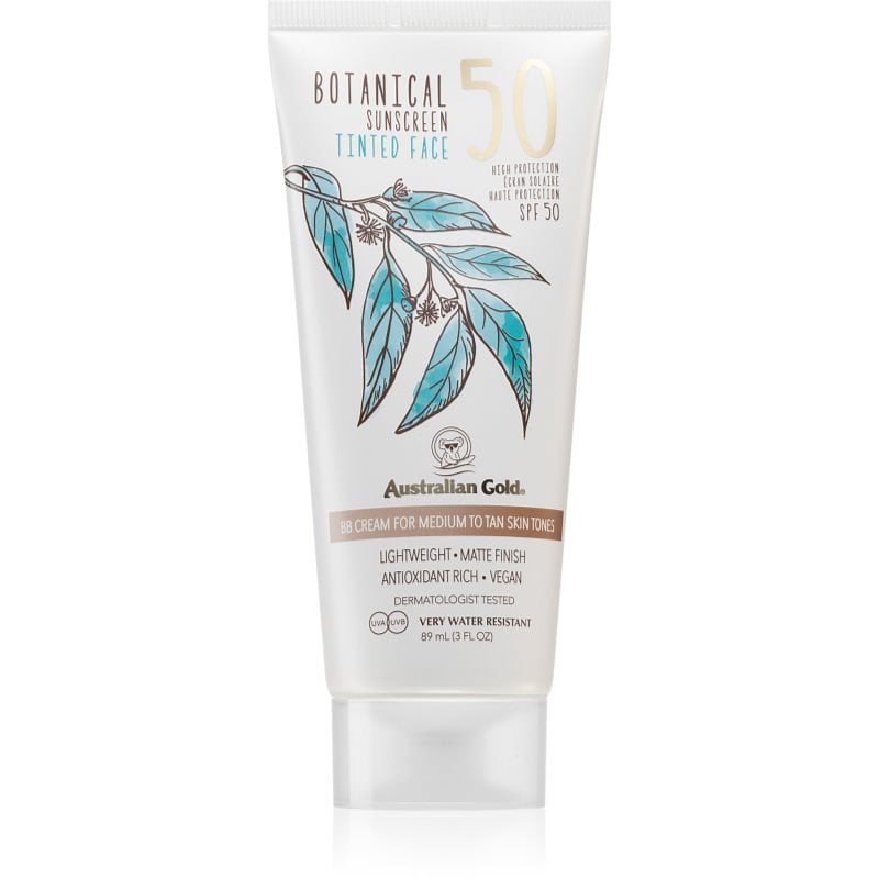 Australian Gold Botanical Tinted Face тониращ защитен крем SPF 50 Medium